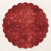 Dessous-de-verre En Papier Red Sparkle (Devant)