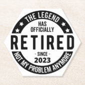 Dessous-de-verre En Papier régime de retraite (Devant)