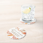 Dessous-de-verre En Papier Remercier Feuilles Automne Rustique Thanksgiving (En situation)