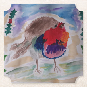 Dessous-de-verre En Papier Robin de Noël