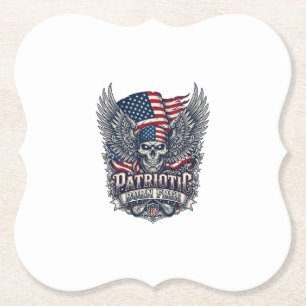 Dessous-de-verre En Papier Rocker du bandana patriotique Méta musique Old Glo