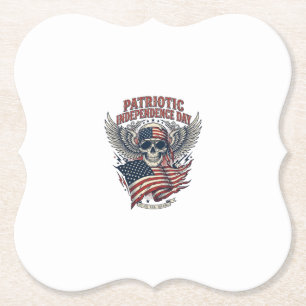 Dessous-de-verre En Papier Rocker du bandana patriotique Méta musique Old Glo