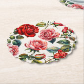 Dessous-de-verre En Papier Rose : Dessous de verre de fête (Incliné)