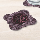 Dessous-de-verre En Papier Rose Mandala (Incliné)