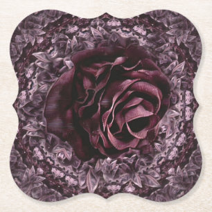 Dessous-de-verre En Papier Rose Mandala