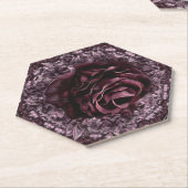 Dessous-de-verre En Papier Rose Mandala (Incliné)