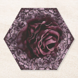 Dessous-de-verre En Papier Rose Mandala