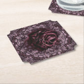 Dessous-de-verre En Papier Rose Mandala (Incliné)