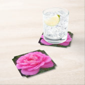 Dessous-de-verre En Papier Rose romantique 'Léonard de Vinci' (En situation)