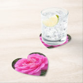 Dessous-de-verre En Papier Rose romantique 'Léonard de Vinci' (En situation)