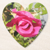 Dessous-de-verre En Papier Rose rose #2 (Devant)