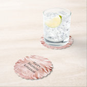 Dessous-de-verre En Papier Rose rose blanc Zebra Animal (En situation)