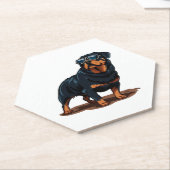 Dessous-de-verre En Papier Rottweiler Le Gent (Incliné)