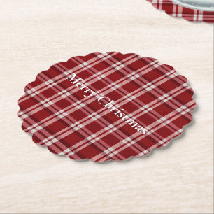 Dessous-de-verre En Papier Rouge blanc