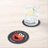 Dessous-de-verre En Papier Rue Sésame | Elmo Birthday Chalkboard (En situation)