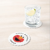 Dessous-de-verre En Papier Rue Sésame | Elmo Birthday Chalkboard (En situation)