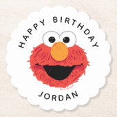 Dessous-de-verre En Papier Rue Sésame | Elmo Birthday Chalkboard (Devant)