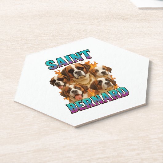 Dessous-de-verre En Papier Saint Bernard  (Incliné)