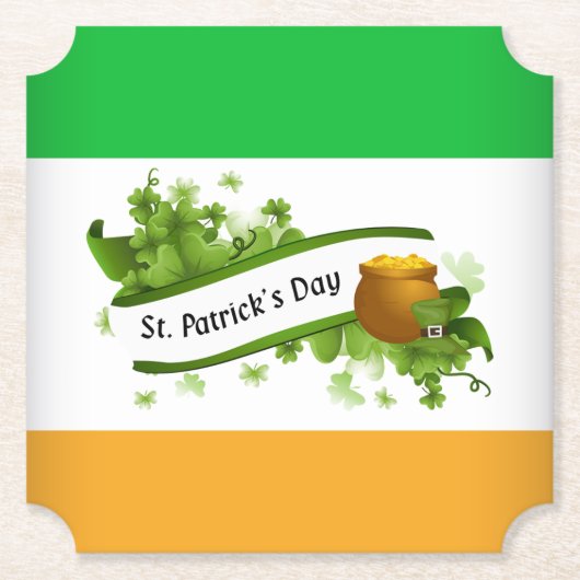 Dessous-de-verre En Papier Saint-Patrick (Devant)