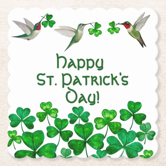 Dessous-de-verre En Papier Saint Patrick's Day (Devant)