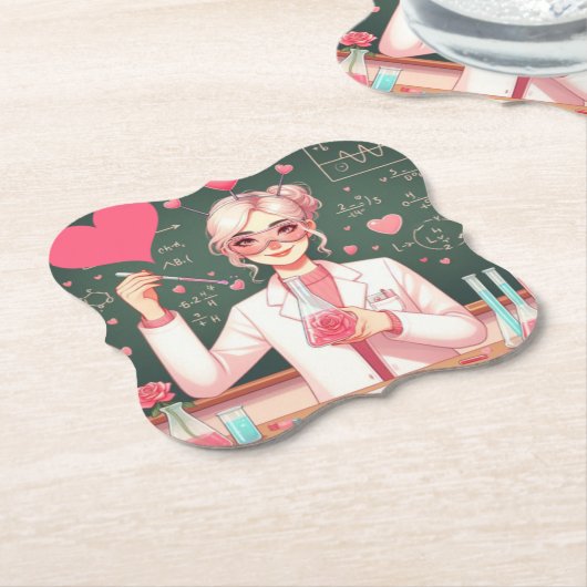 Dessous-de-verre En Papier Saint Valentin (Incliné)