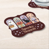 Dessous-de-verre En Papier Saison Éffrayante Motif Halloween (Incliné)