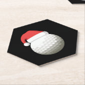 Dessous-de-verre En Papier Santa Hat Christmas Golf (Incliné)
