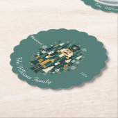 Dessous-de-verre En Papier Scandinavian Christmas Nutcracker (Incliné)