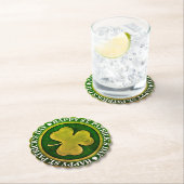 Dessous-de-verre En Papier Sceau de la Saint Patrick (En situation)