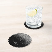 Dessous-de-verre En Papier Script Monogram Girly Name (En situation)