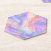 Dessous-de-verre En Papier seconde vue, holo pastel : (Incliné)