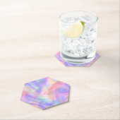 Dessous-de-verre En Papier seconde vue, holo pastel : (En situation)