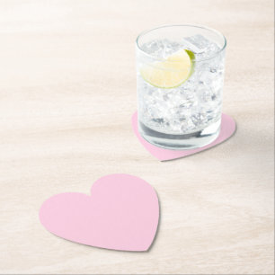 Dessous-de-verre En Papier Sensibilisation au cancer du sein coeur solide ros