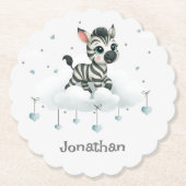 Dessous-de-verre En Papier Simple cute little cartoon zebra (Devant)
