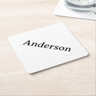 Dessous-de-verre En Papier Simple Diamant de Business Professionnel 4" x 4"
