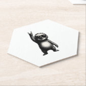 Dessous-de-verre En Papier Sloth Rocking Dance (Incliné)