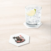 Dessous-de-verre En Papier Sloth Team Sloth Randonnée Camping (En situation)