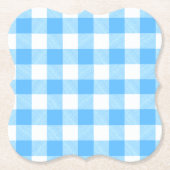 Dessous-de-verre En Papier Slow-Living Summer Sky Check (Devant)