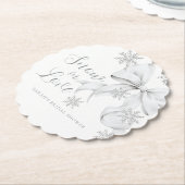 Dessous-de-verre En Papier Snow in Love (Incliné)