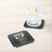 Dessous-de-verre En Papier Soirées et bières à 30 ans fête d'anniversaire  (En situation)