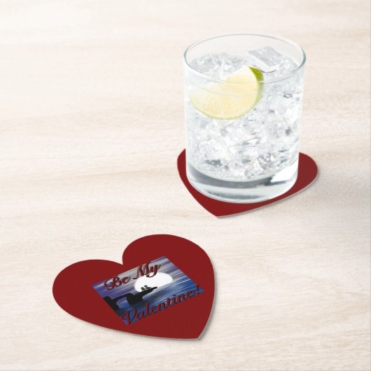 Dessous-de-verre En Papier "Sois ma Saint Valentin" (En situation)