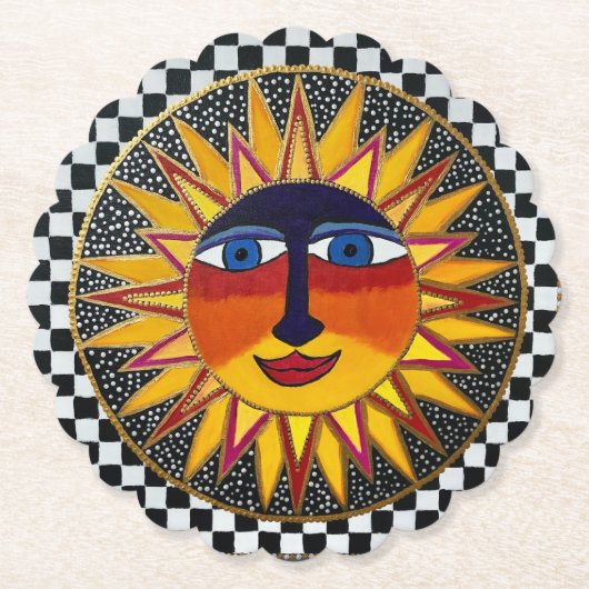 Dessous-de-verre En Papier Soleil (Devant)