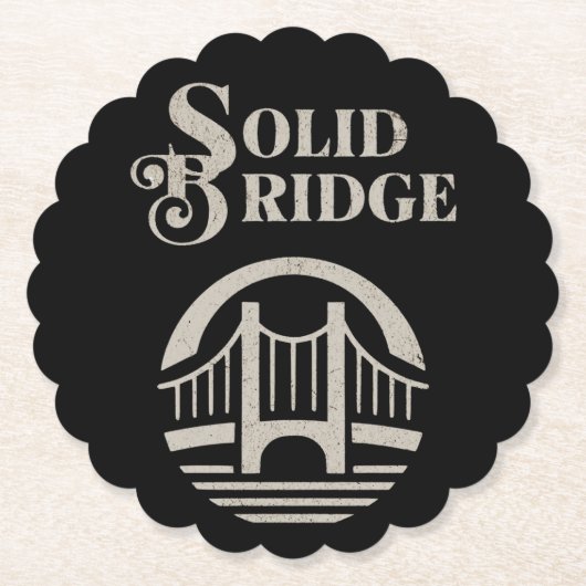 DESSOUS-DE-VERRE EN PAPIER SOLID BRIDGE (Devant)