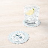 Dessous-de-verre En Papier Something Blue Lingerie Shower Lace Bachelorette (En situation)