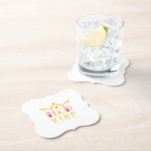 Dessous-de-verre En Papier Son Roi (En situation)