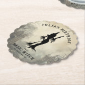 Dessous-de-verre En Papier Sorcière de base Femmes modernes Halloween (Incliné)