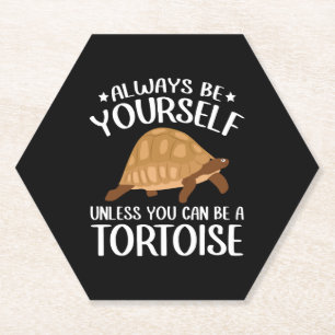 Dessous-de-verre En Papier Soyez Toujours Drôle Tortue Reptile L