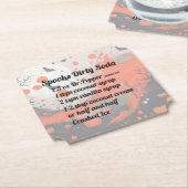 Dessous-de-verre En Papier Spooks Dirty Soda Coaster (Incliné)