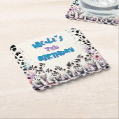 Dessous-de-verre En Papier Spot-tacular Dalmatian Puppy Birthday Party (Incliné)