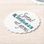 Dessous-de-verre En Papier Spread Kindness Ø Germs Dessous de verre (Incliné)